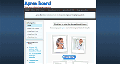 Desktop Screenshot of apneaboard.com